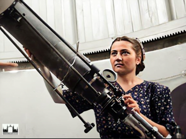 Cecilia Payne en el observatorio de la Universidad de Hardvard